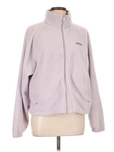 Pre-owned Columbia Cardigan Sweater In Purple