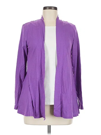 Pre-owned Columbia Cardigan Sweater In Purple