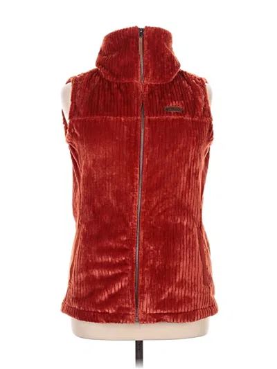 Pre-owned Columbia Cardigan Sweater In Red