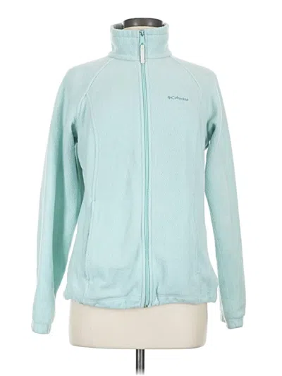 Pre-owned Columbia Cardigan Sweater In Teal