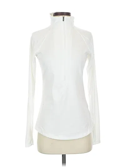 Pre-owned Columbia Cardigan Sweater In White