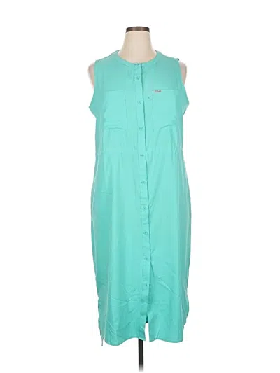 Pre-owned Columbia Casual Dress In Blue