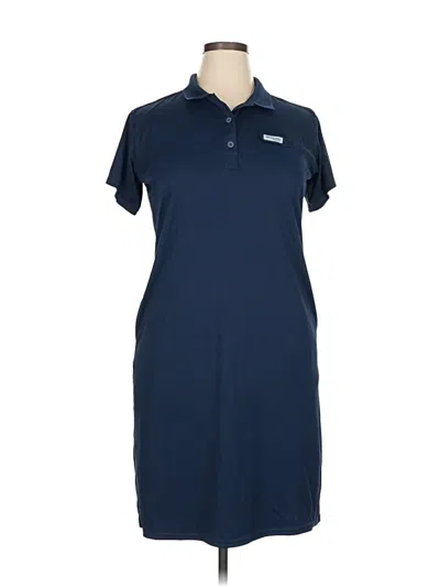 Pre-owned Columbia Casual Dress In Blue