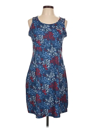 Pre-owned Columbia Casual Dress In Blue