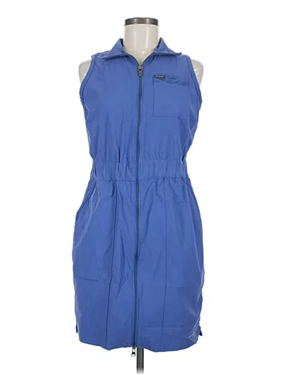 Pre-owned Columbia Casual Dress In Blue
