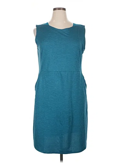 Pre-owned Columbia Casual Dress In Blue