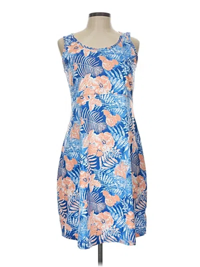 Pre-owned Columbia Casual Dress In Blue