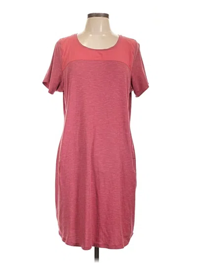 Pre-owned Columbia Casual Dress In Burgundy