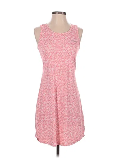 Pre-owned Columbia Casual Dress In Pink