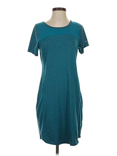 Pre-owned Columbia Casual Dress In Teal