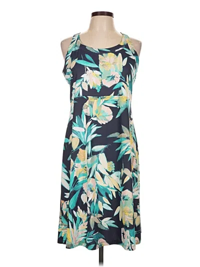 Pre-owned Columbia Casual Dress In Teal