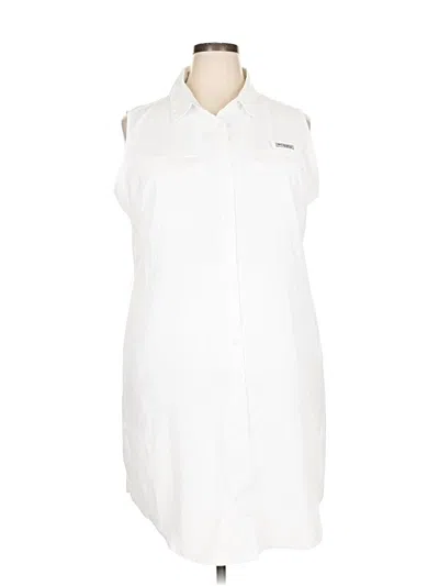 Pre-owned Columbia Casual Dress In White