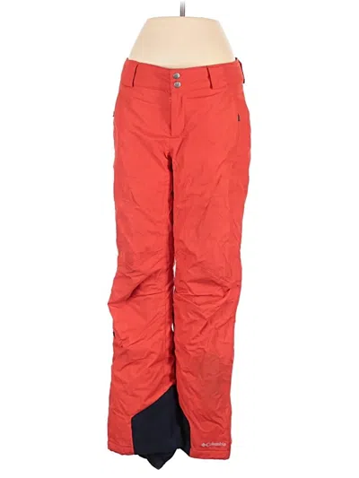 Pre-owned Columbia Casual Pants In Red