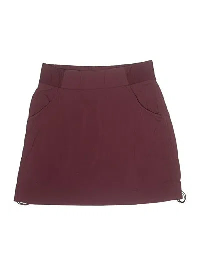 Pre-owned Columbia Casual Skirt In Burgundy
