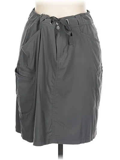 Pre-owned Columbia Casual Skirt In Gray