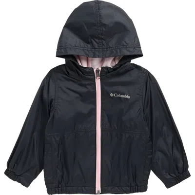 Columbia Babies'  Center Ridge Water Resistant Fleece Lined Windbreaker Jacket In Black