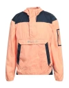 Columbia Challenger Windbreaker Man Jacket Salmon Pink Size M Polyester