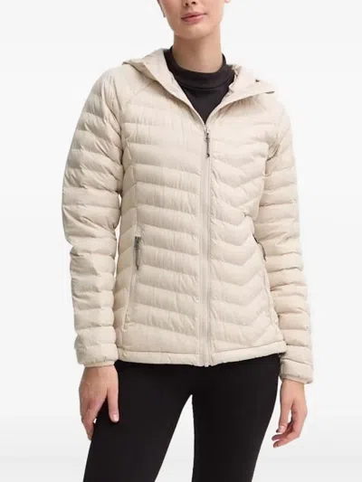 Columbia Chevron-quilted Hooded Puffer Jacket In Neutral