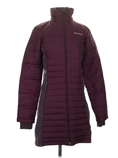 Pre-owned Columbia Coat In Burgundy