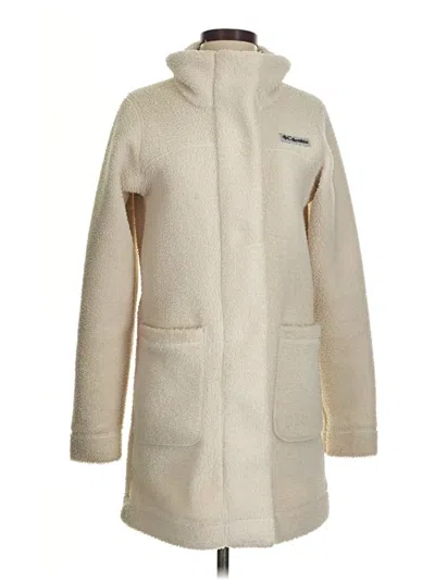 Pre-owned Columbia Coat In Ivory