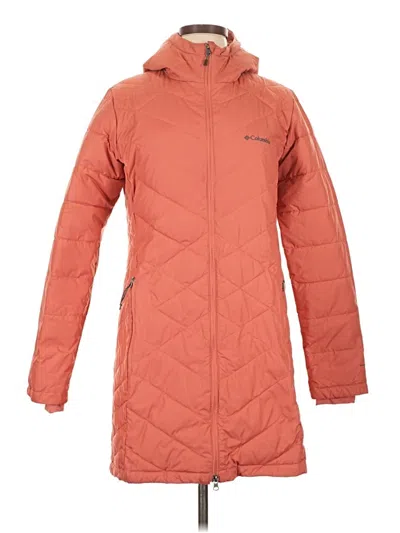 Pre-owned Columbia Coat In Orange