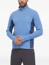 Columbia Colour-block Zip-up Sweater In Blue