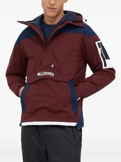 Columbia Colour-blocked Half-zip Jacket In Red