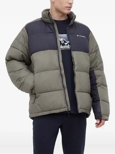 Columbia Colour-blocked Puffer Jacket In Gold
