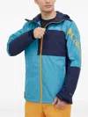 Columbia Colour-blocked Ski Jacket In Blue