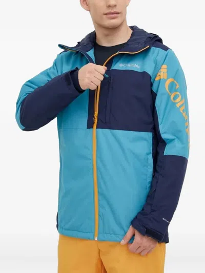Columbia Colour-blocked Ski Jacket In Blue