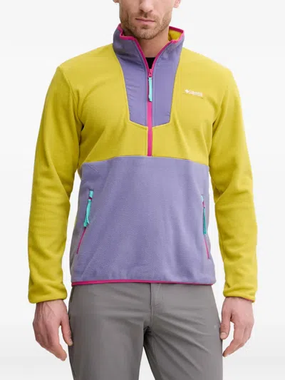 Columbia Colour-block Zip Sweatshirt In Animal Print