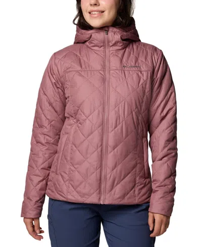 Columbia Copper Crest Ii Jacket Women'spurple Quilted Full Zip Hooded Ups160 In Purple