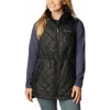 Columbia Copper Crest Vest Womens Black Fleece Lined Full Zip Cozy Erk1918 In Pattern
