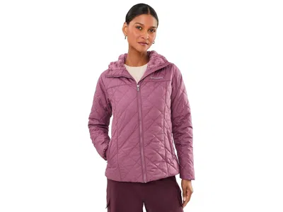 Columbia Copper Cresttm Ii Hooded Jacket Women's Clothing Antique Mauve: Sm, Fleece/polyester In Purple