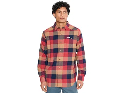 Columbia Cornell Woodstm Flannel Long Sleeve Shirt Men's Clothing Red Oxide Buffalo: Lg In Multi