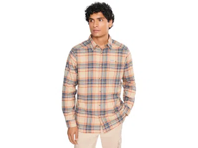 Columbia Cornell Woodstm Flannel Long Sleeve Shirt Men's Clothing Teak Brown Textured Plaid: Sm In Multi