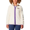 Columbia Cream Lsu Tigers Fireside Ii Sherpa Full-zip Jacket In Neutral