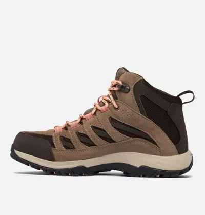Columbia Crestwood Mid 1765401-231 Women's Brown Waterproof Hiking Boot Rhs4846