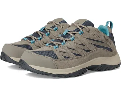 Columbia Crestwood Sneakers Womens Graphite Kettle Hiking Shoes Gal622 In Brown