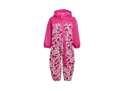 Columbia Critter Jitters Iii Rain Suit (infant) Kid's Clothing Guava Pink Fly High/pink Ice : 6-12 Months, Fl In Animal Print
