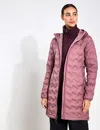Shop Columbia Delta Ridge Ii Hooded Long Down Puffer In Purple