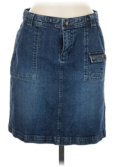 Pre-owned Columbia Denim Skirt In Blue