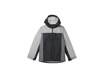 Columbia Doug Firocious Jacket (little Kid/big Kid) Kid's Fleece Black/city Grey/ Grey : Sm (8 Big Ki In Gray