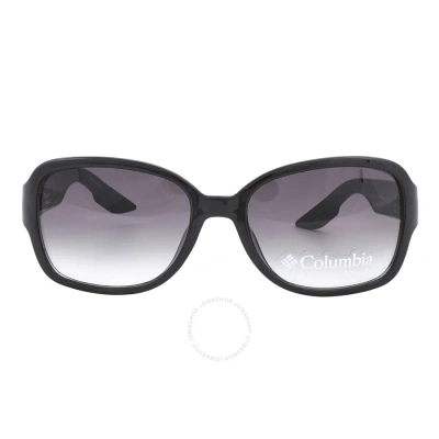 Columbia Eastern Cape Grey Gradient Square Ladies Sunglasses C521s 001 56 In Black / Grey