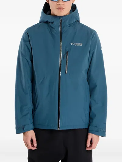 Columbia Explorer's Edge™ Ii Logo Detail Hooded Jacket In Blue