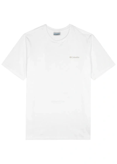 Columbia Explorer Logo-print Cotton T-shirt In White