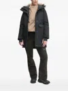 Columbia Faux-fur Hooded Parka In Black