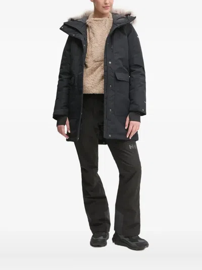 Columbia Faux-fur Hooded Parka In Black