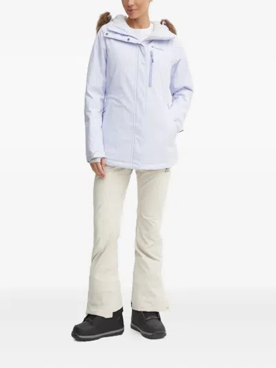 Columbia Faux-fur-trimmed Ski Jacket In Blue