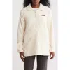 Columbia Fireside Textured Fleece Quarter Zip Pullover In Chalk